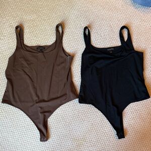 Brown and Black banana republic Bodysuit Set